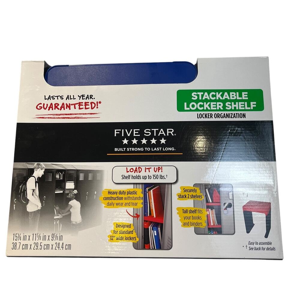 Five Star Stackable Locker Shelf For Locker Organization
